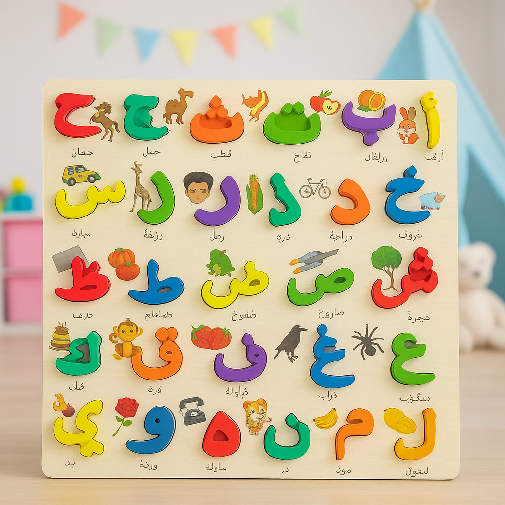 Wooden 3D Urdu/Arabic Words Sorting Board