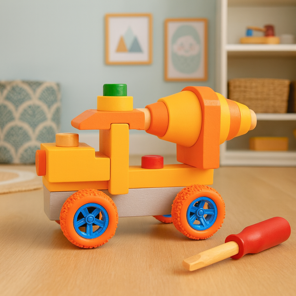 Wooden Little Engineer Reassemble Activity Truck