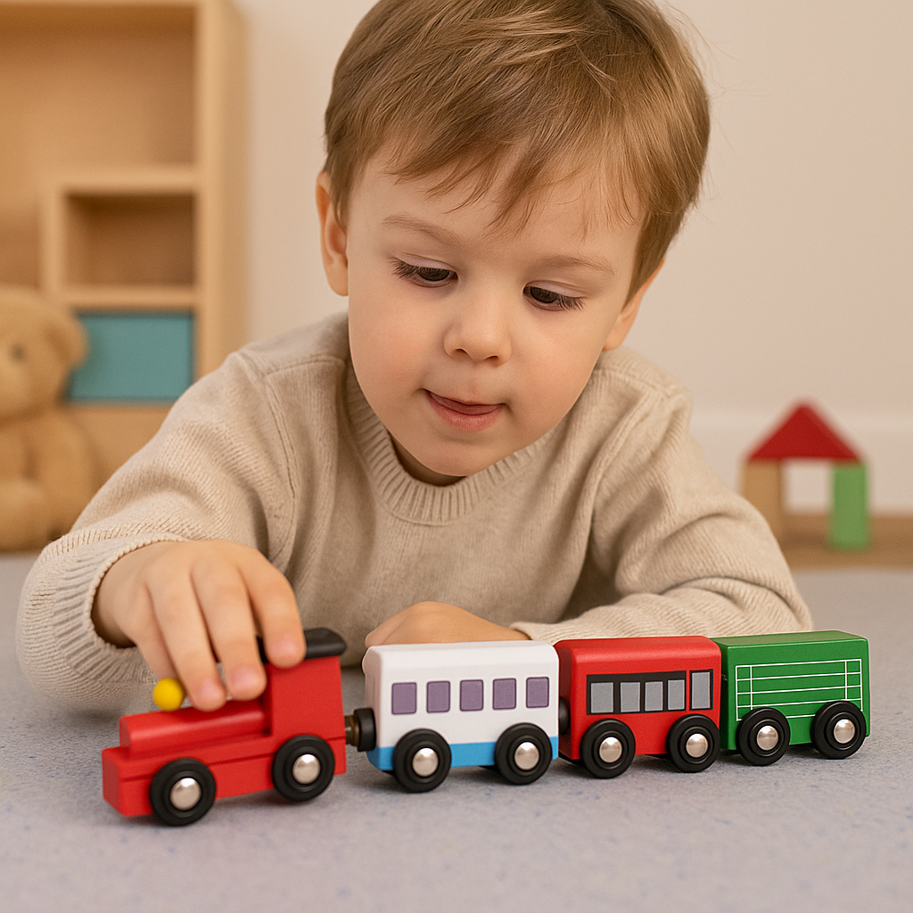 Wooden Classic Magnetic Train Set