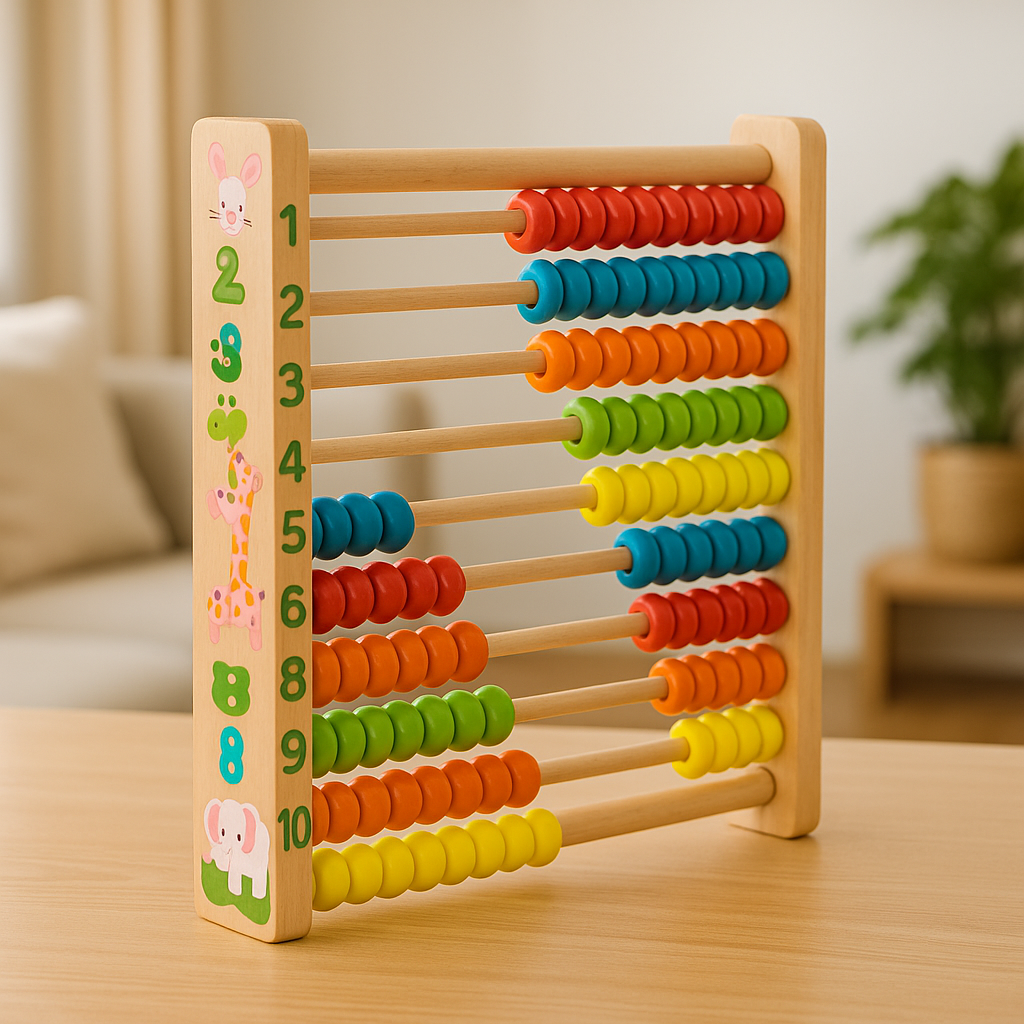 Wooden Colorful Beads Calculating Activity Big Abacus
