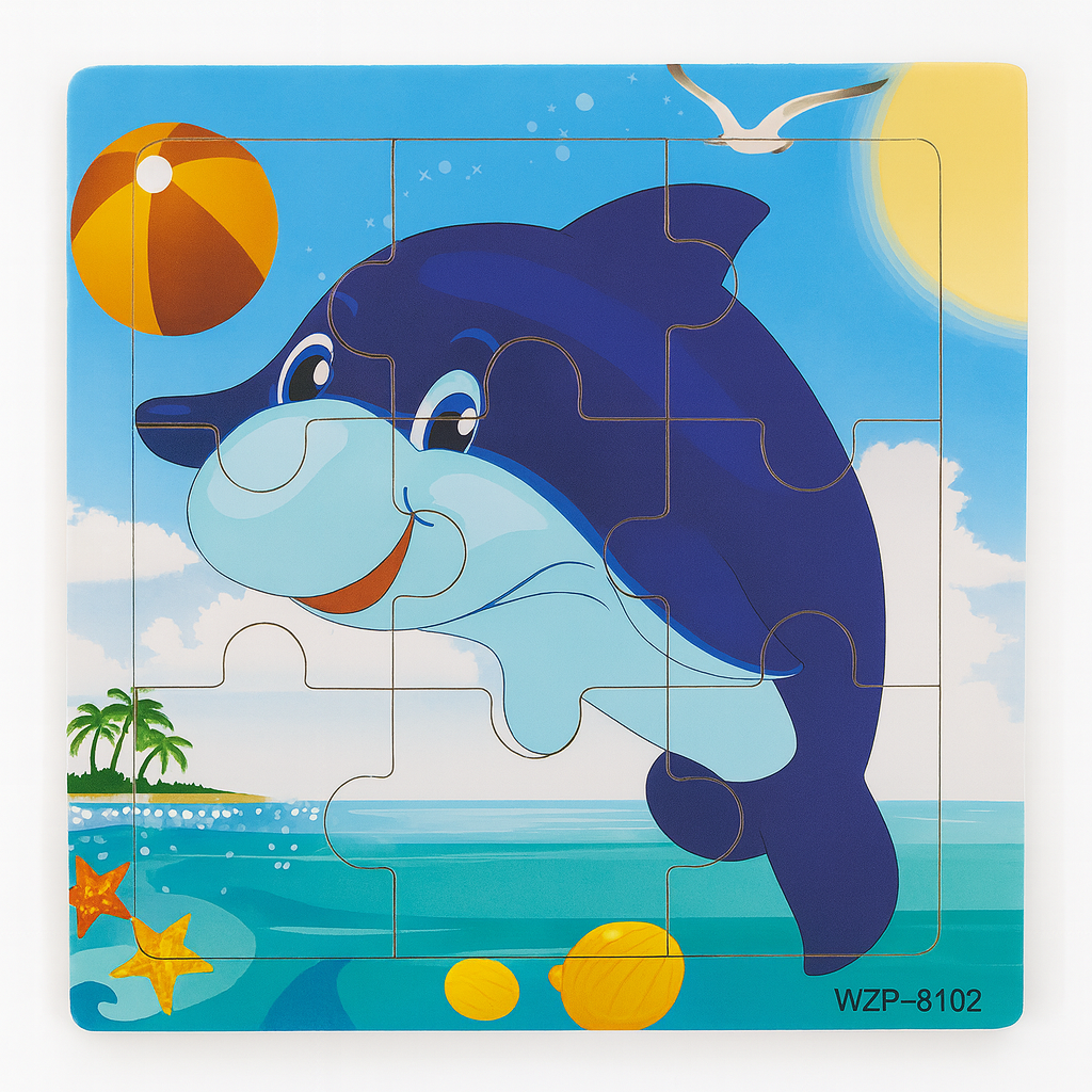 Wooden Animals Jigsaw Puzzle Board