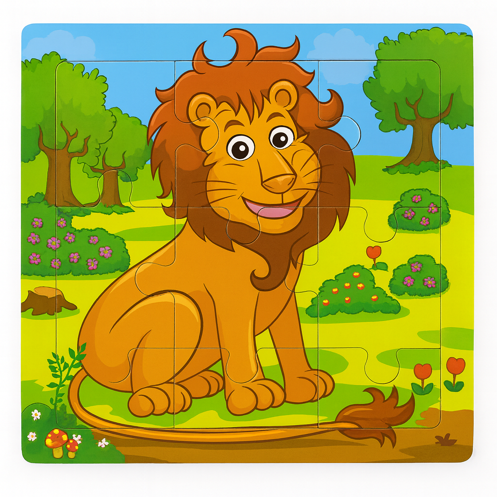 Wooden Animals Jigsaw Puzzle Board