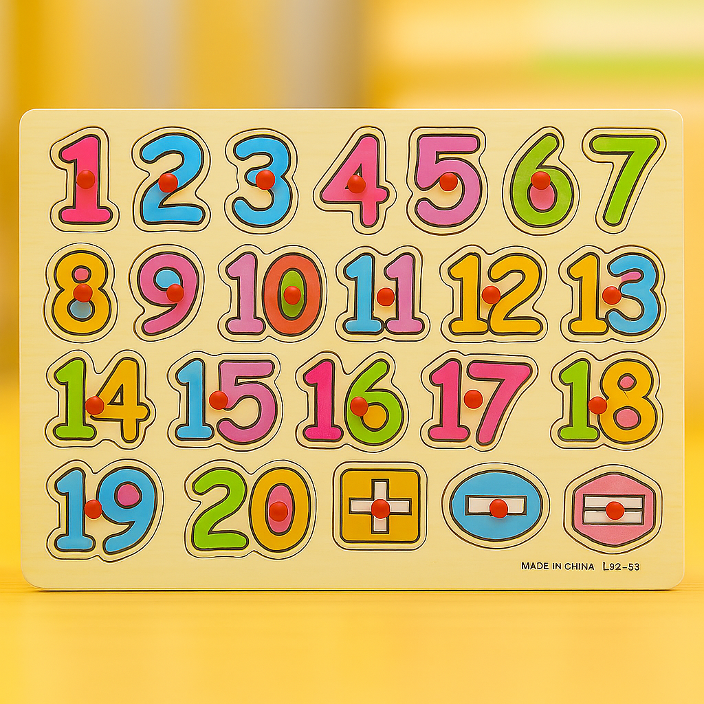 Wooden Peg Puzzle Pin Sorting Boards