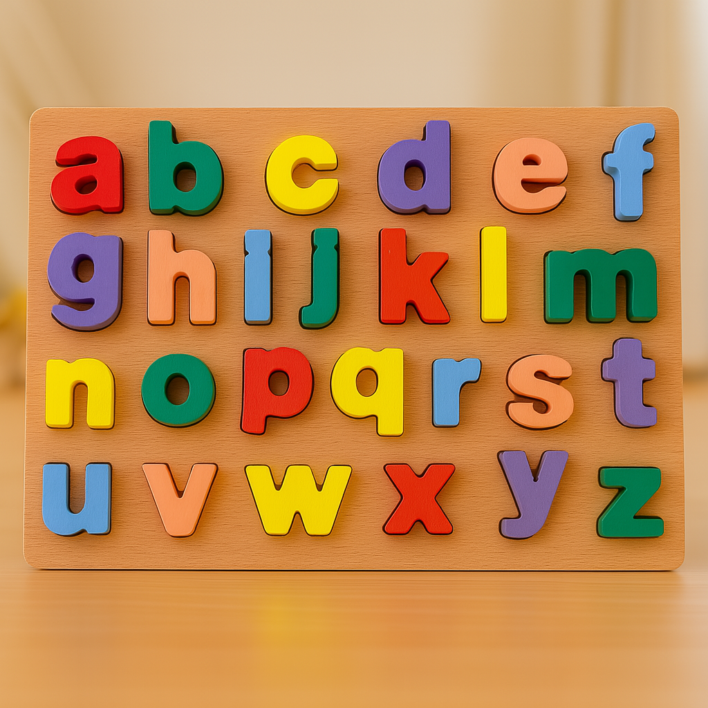 Wooden 3d Colorful Alphabets,Numbers & Shapes Sorting Boards