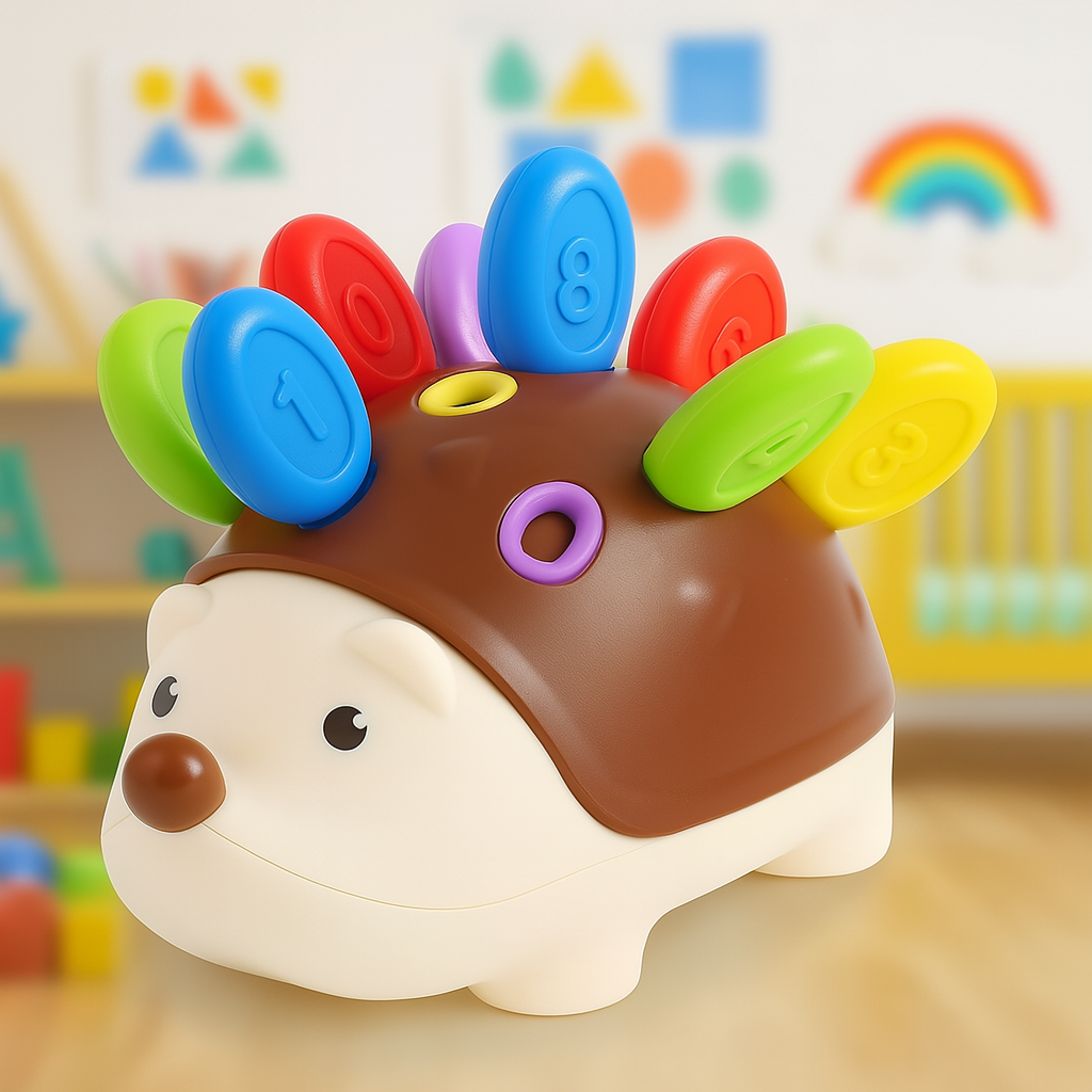 Montessori Fun Hedgehog  Numbers & Colors Recognition Toy