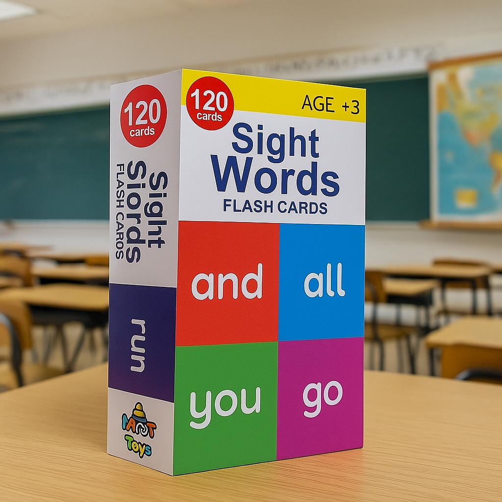 Sight Words Preschool 120 Flash Cards Set