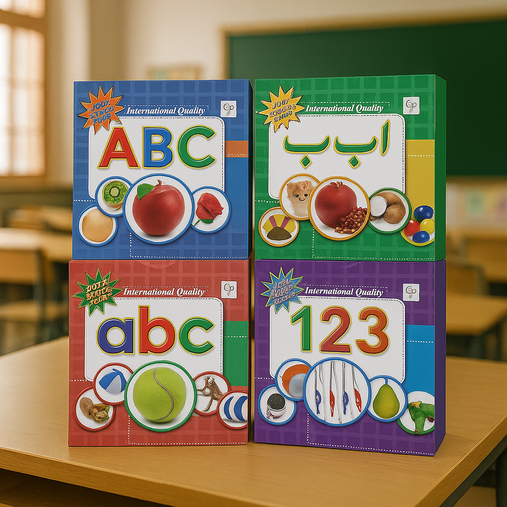 Essential Early Learning 4-in-1 Flashcards Combo