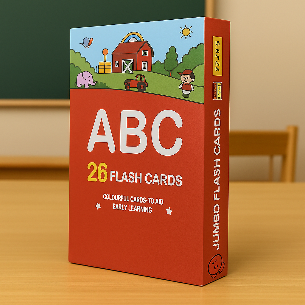 Capital Alphabets Jumbo Double Sided Interactive Flash Cards