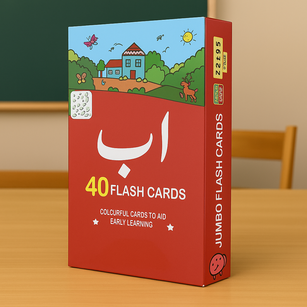 Urdu Alphabets Huruf-E-Tahajji Jumbo Double Sided Interactive Flash cards