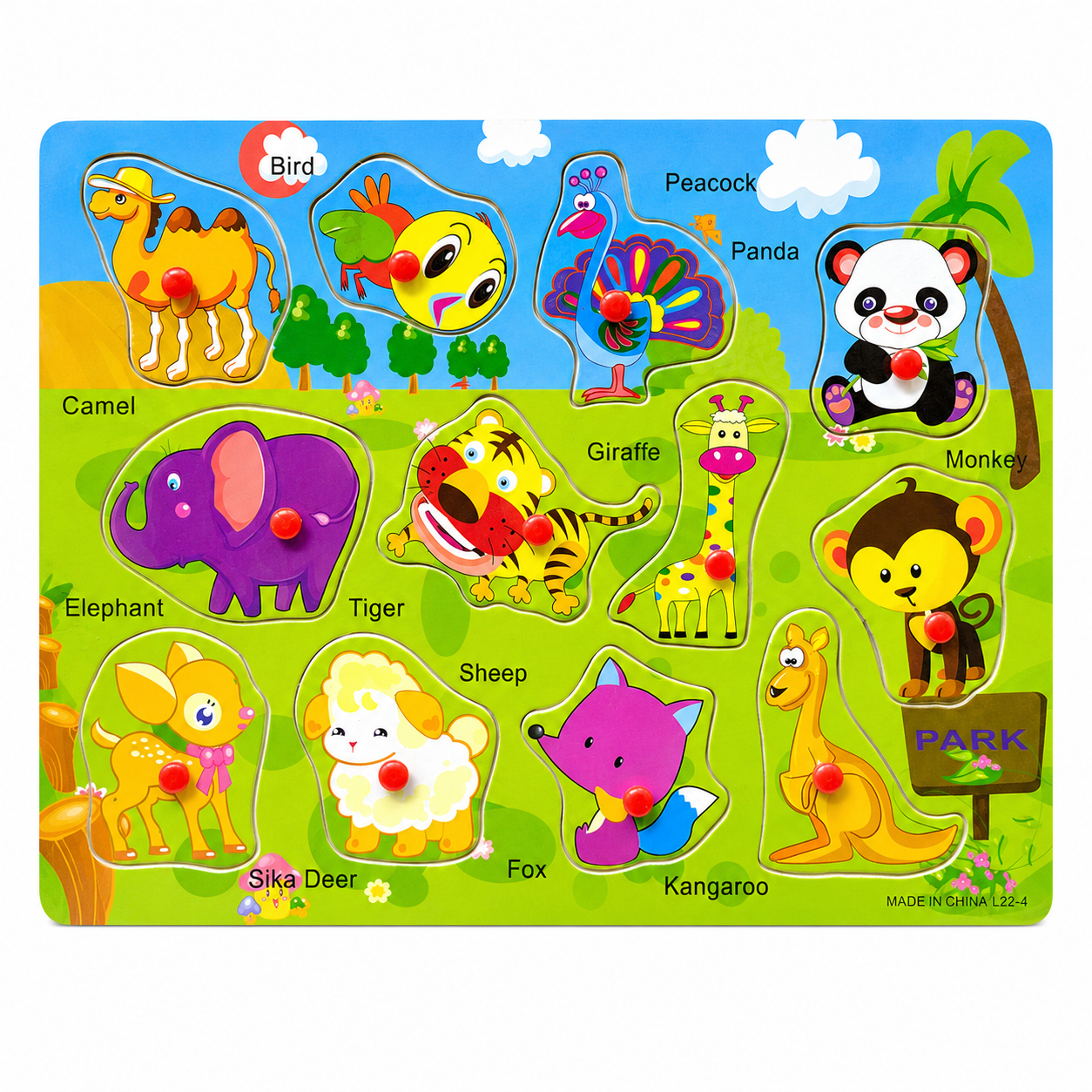 Wooden Montessori Peg Puzzle Sorting Boards - The Ultimate Early Learn ...