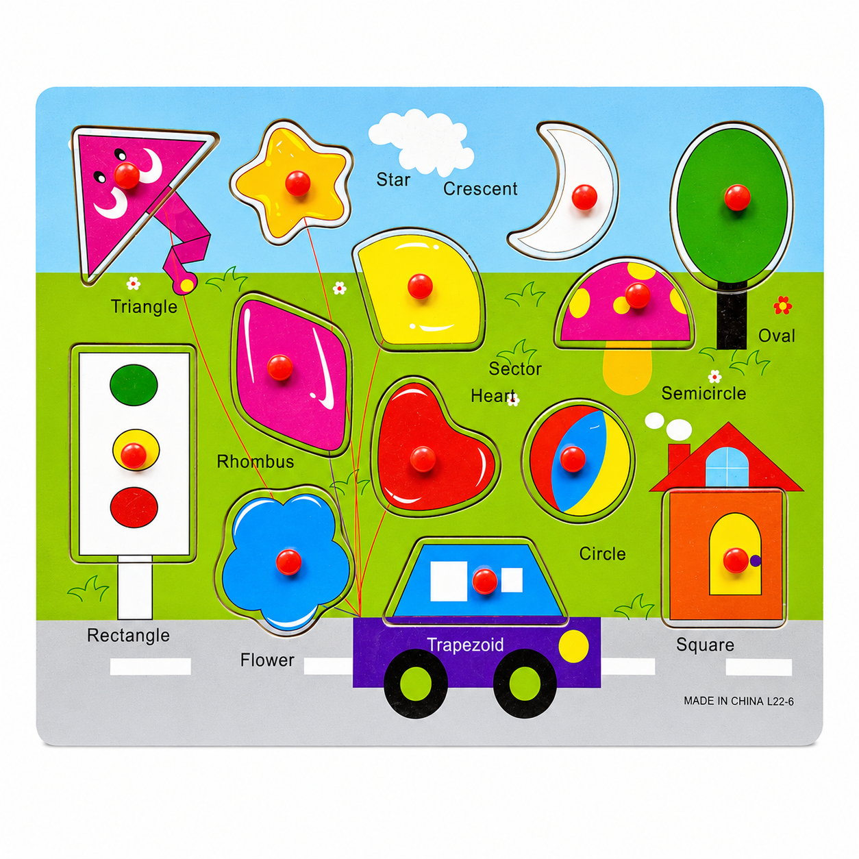 Wooden Montessori Peg Puzzle Sorting Boards - The Ultimate Early Learn ...