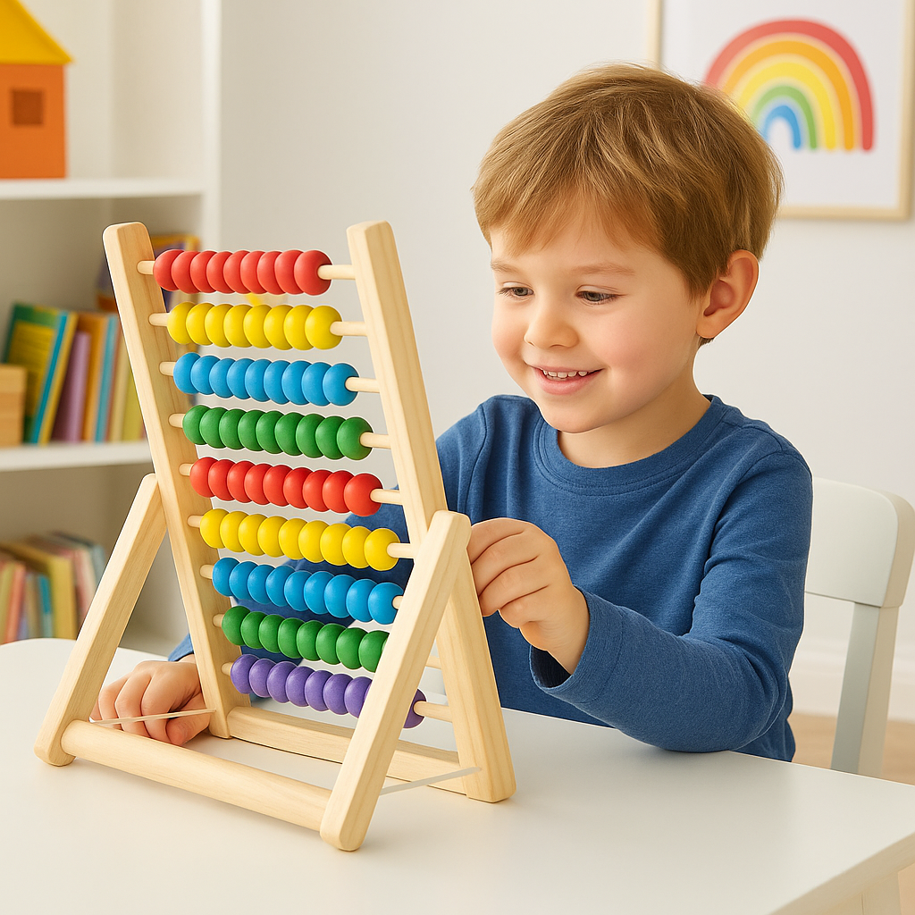 Wooden Calculating Frame Folding Abacus
