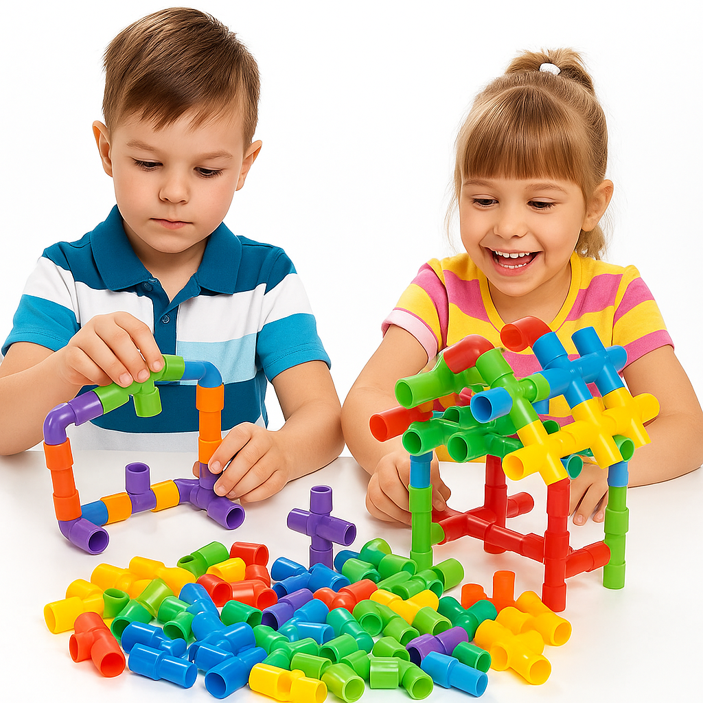 Creative Pipe Puzzle Building Blocks Set