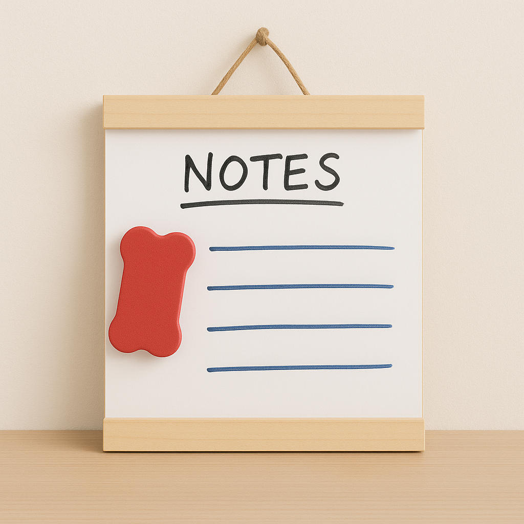 Wooden Frame Whiteboard with Marker & Eraser