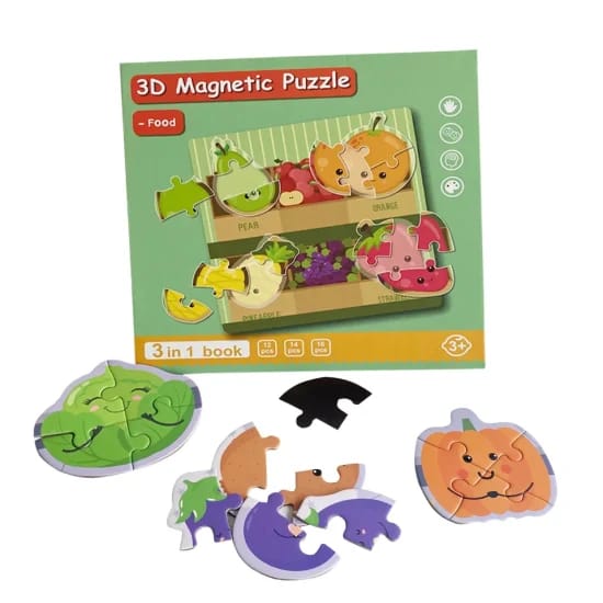 Magnetic Fruits Creative Puzzle Book