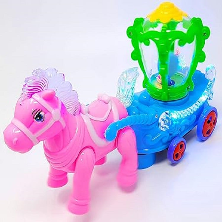 Unicorn Carriage With Lights And Music Bump & Go Action