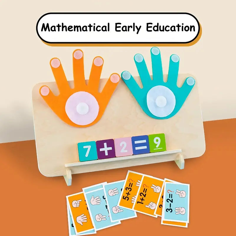 Wooden Montessori Fingers Numbers Counting & Maths Learning Toy