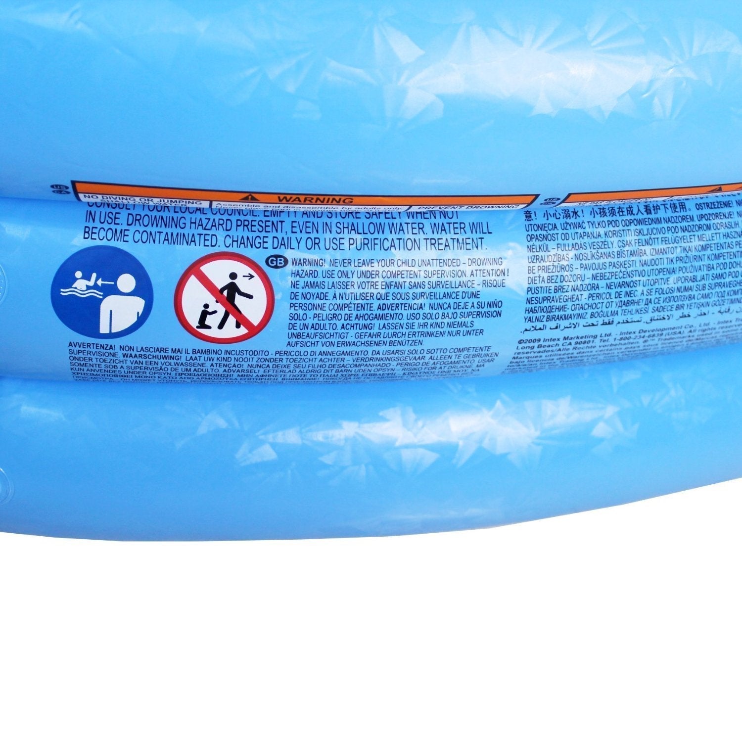 Intex Inflatable Kids Swimming Pool-Blue-48 inch With Free Pump