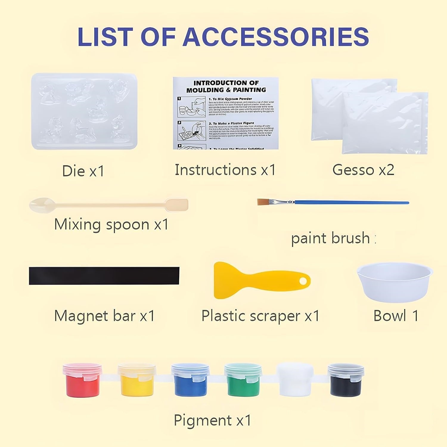 DIY 3D Mould & Paint Activity Kit for Kids – Fun Character Craft Set
