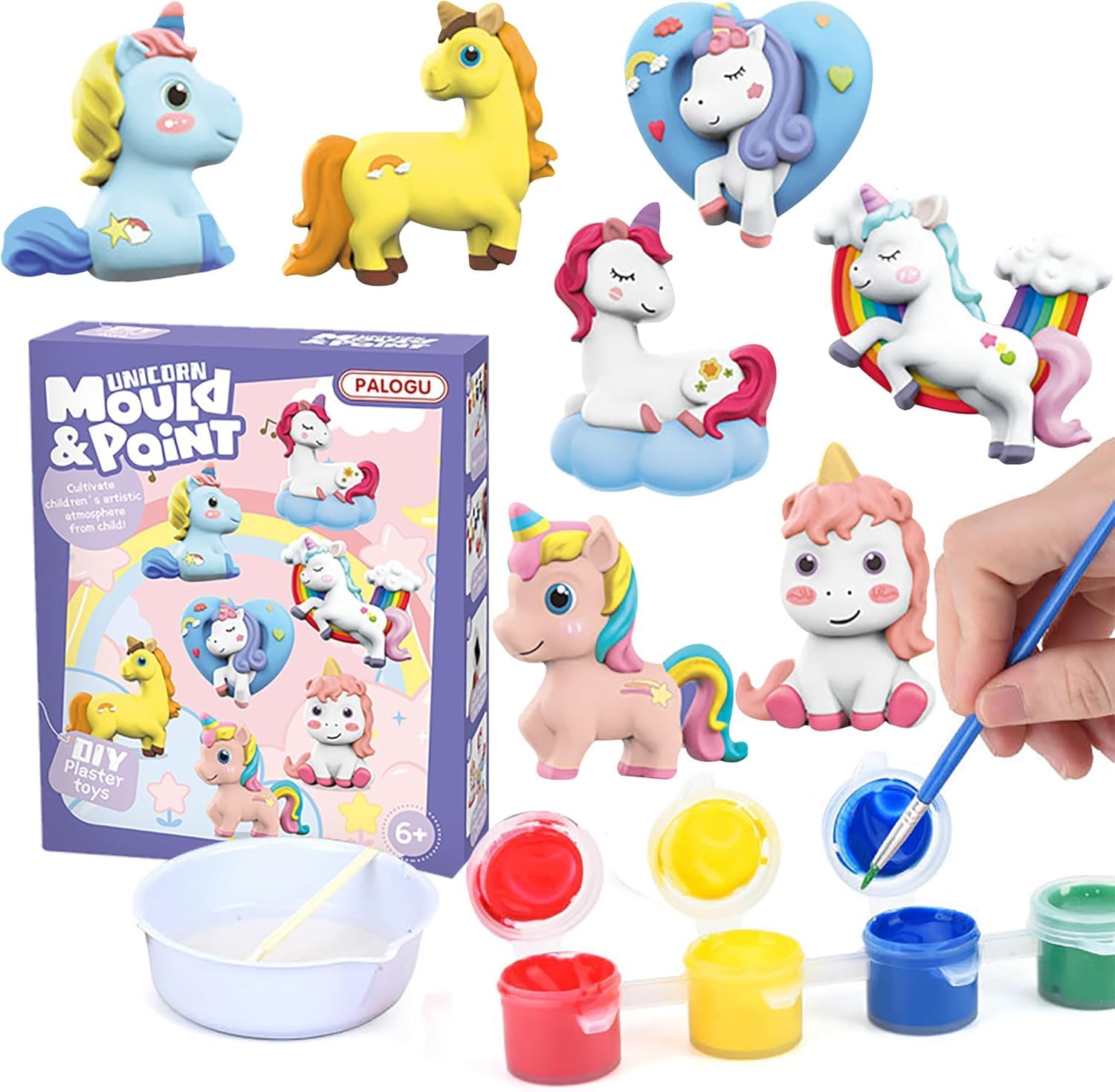 DIY 3D Mould & Paint Activity Kit for Kids – Fun Character Craft Set