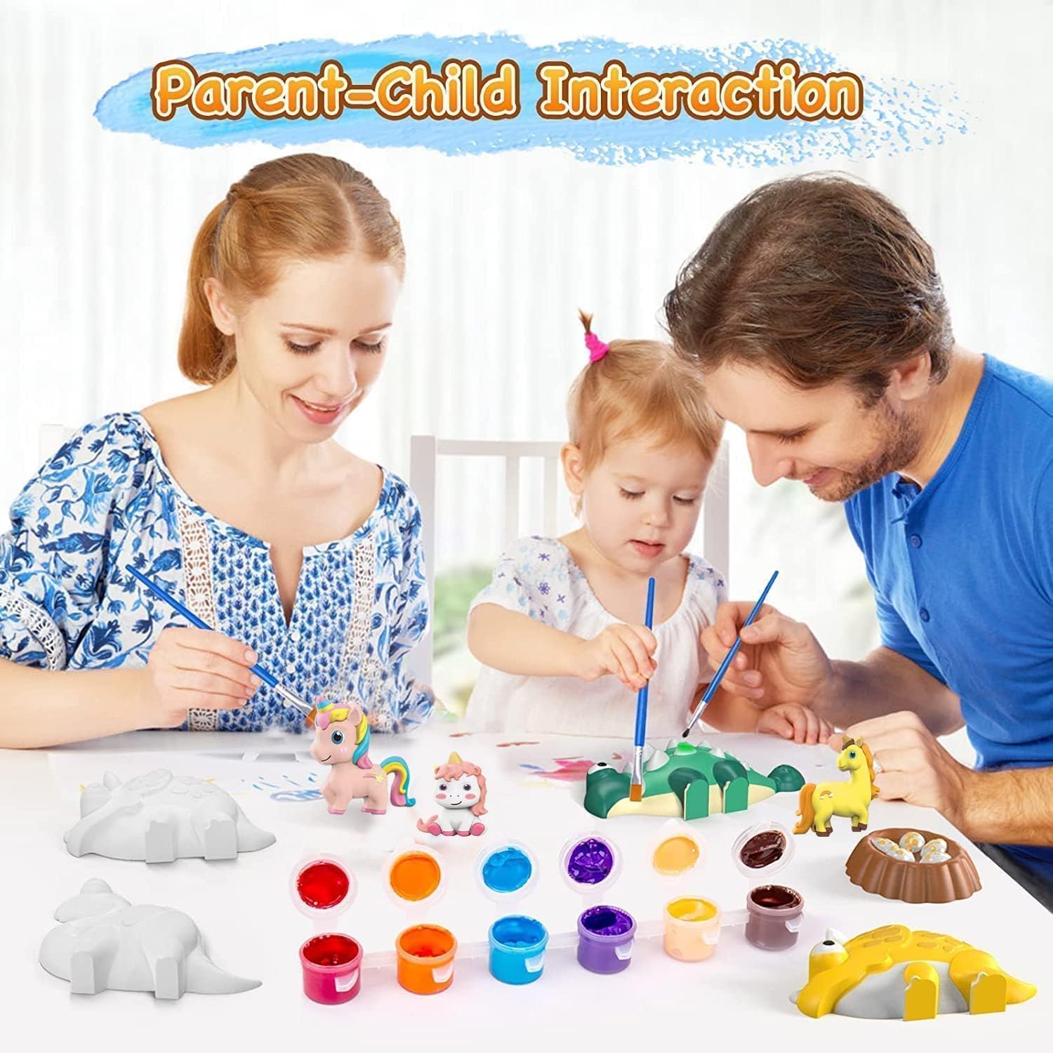 DIY 3D Mould & Paint Activity Kit for Kids – Fun Character Craft Set
