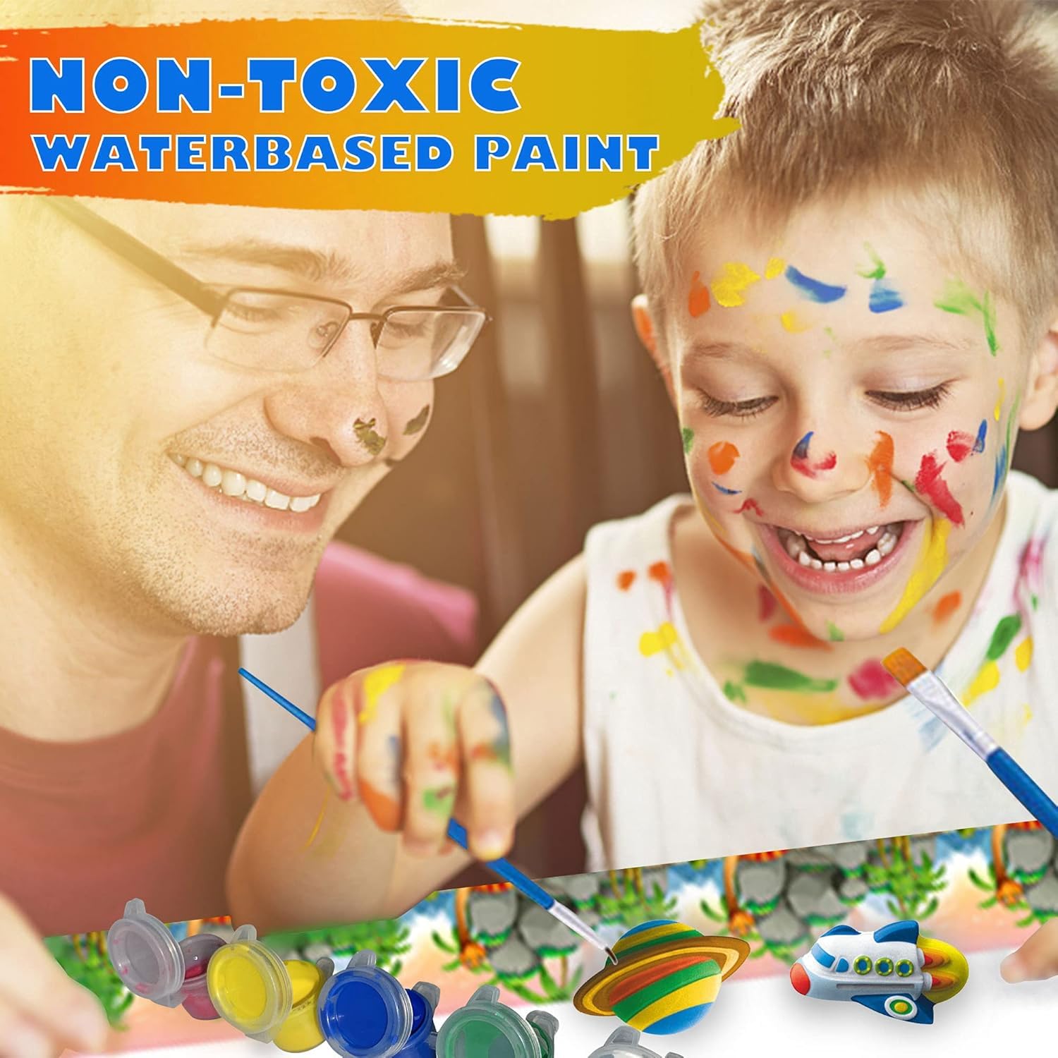 DIY 3D Mould & Paint Activity Kit for Kids – Fun Character Craft Set