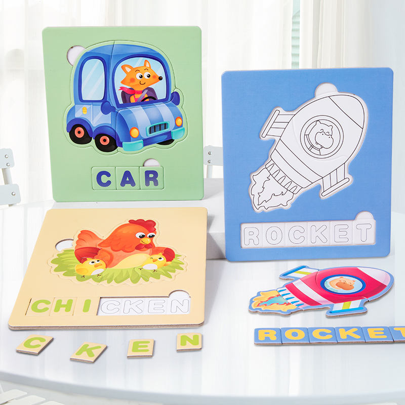 Early Learning Interactive Spellings and Pictures Puzzle Set