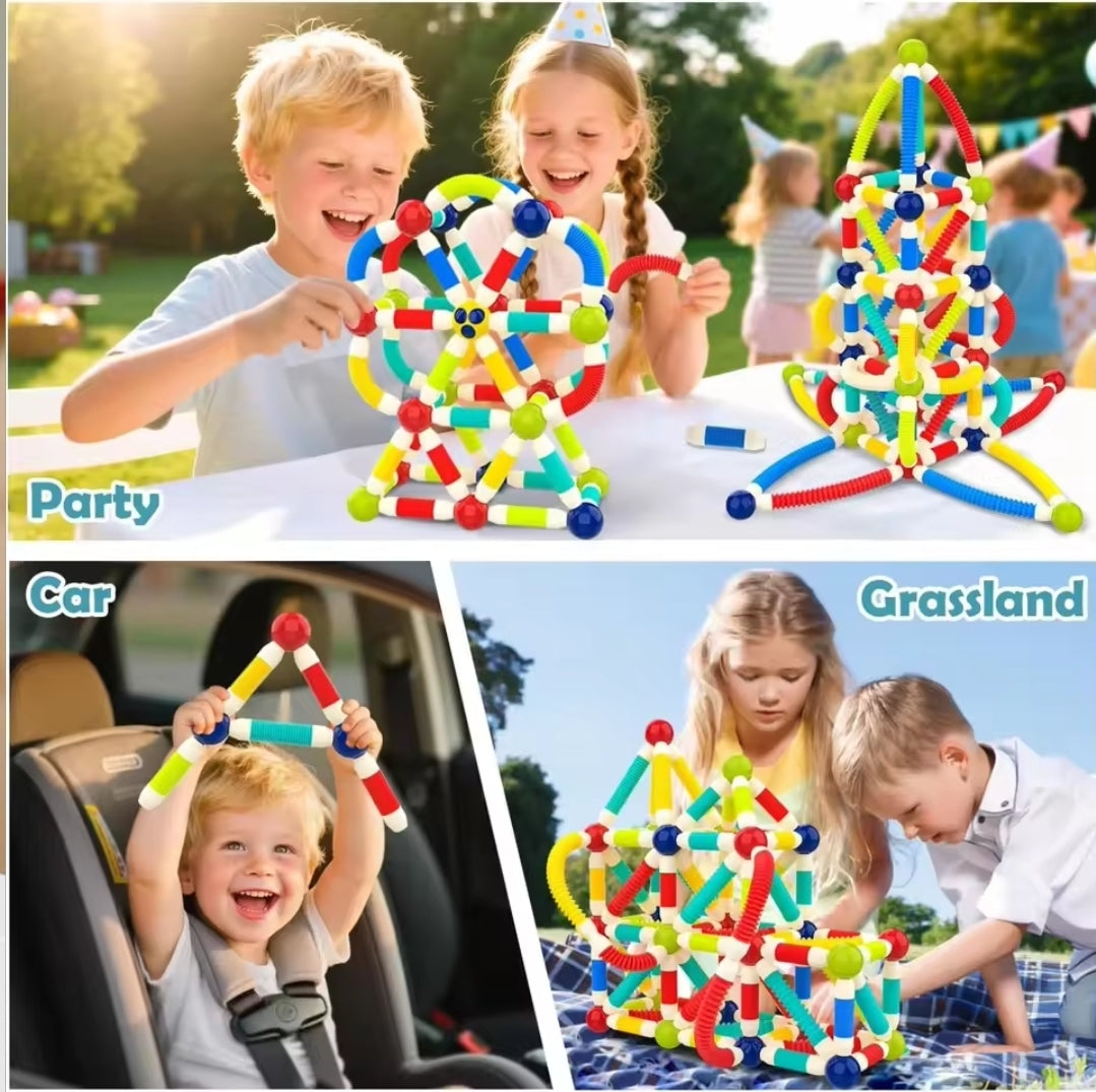 Magnetic Multicolor Pop Tube Puzzle Sticks