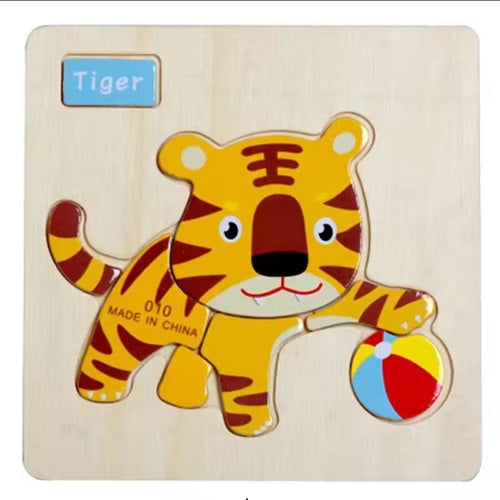 Wooden Montessori Jigsaw Puzzle Board