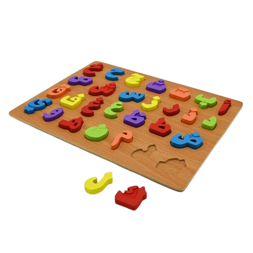 Wooden 3d Multicolor Urdu/Arabic Alphabets Sorting Board