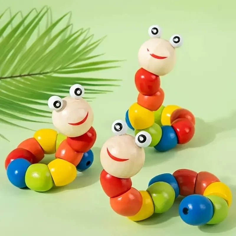 Wooden Twisted Creative Baby Caterpillar