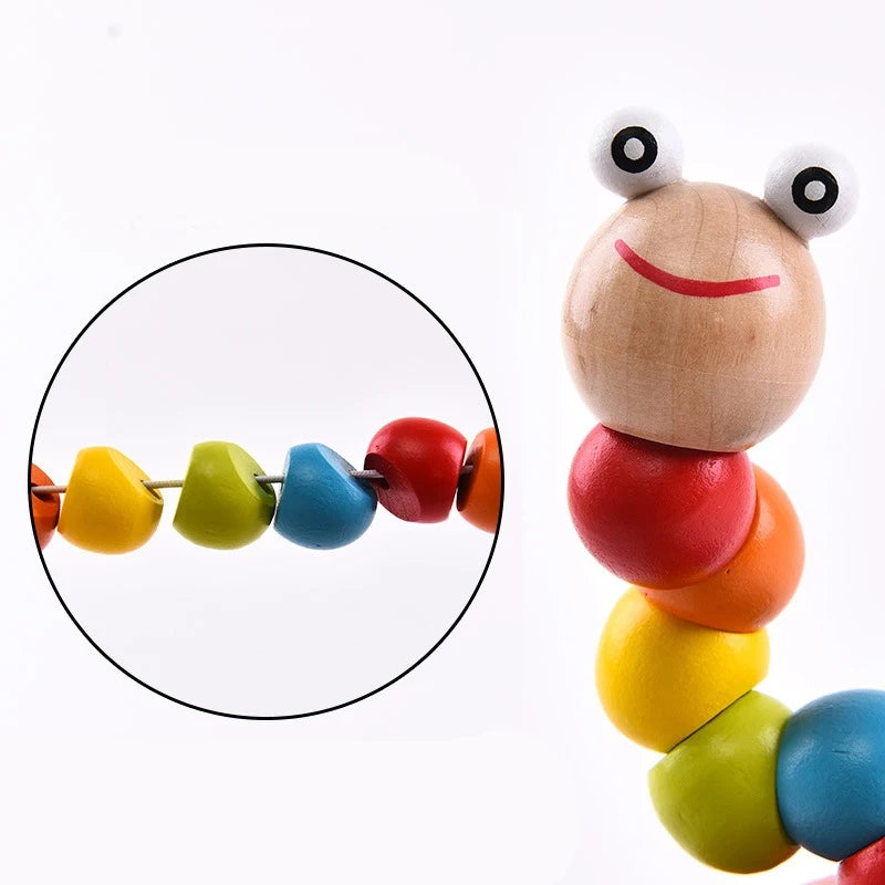 Wooden Twisted Creative Baby Caterpillar