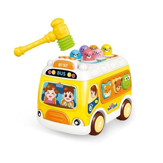 Multifunctional Shapes Sorter Musical Whack A Mole Bus