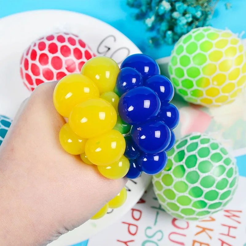 Squeezing Soft Sensory Fidget Mesh Ball