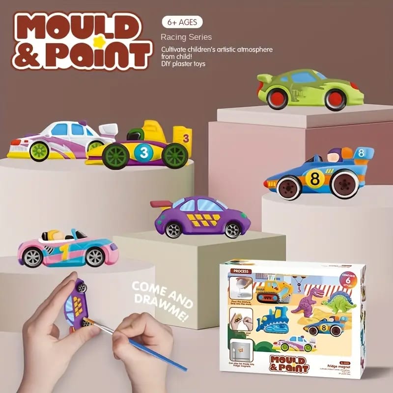 Mould and Paint Trucks DIY Fridge Magnets