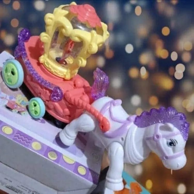 Unicorn Carriage With Lights And Music Bump & Go Action