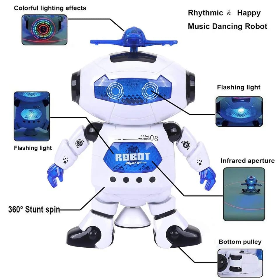 Dancing robot With 3d Lights And Music