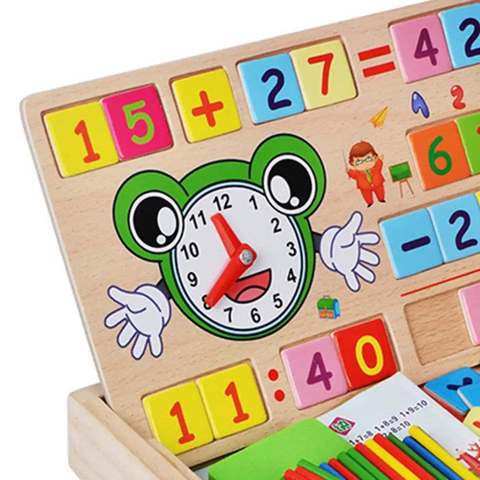 Wooden Montessori Math Counter Drawing And Teaching Set