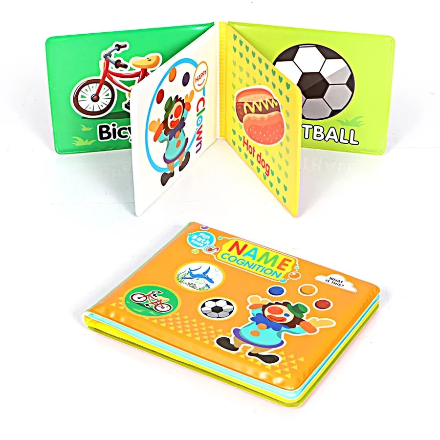 Cartoon Water Learning Educational Bath Book