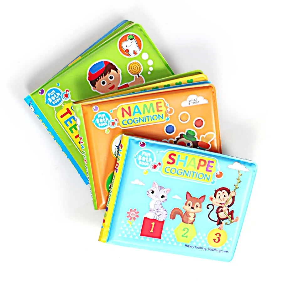 Cartoon Water Learning Educational Bath Book