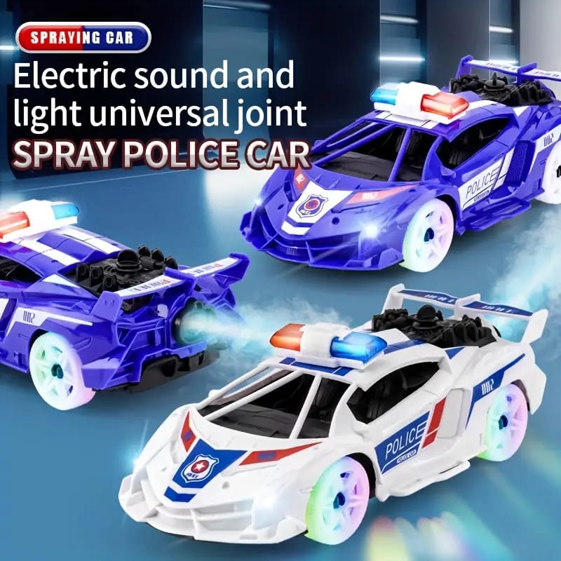 Musical Smoke Police Sports Car With Flashing Lights