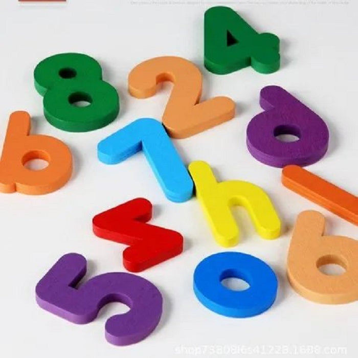 Wooden Multicolor 2-in-1 Alphabets & Numbers Early Educational Activity