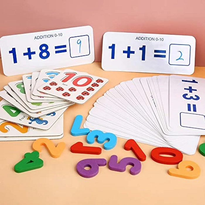 Wooden Multicolor 2-in-1 Alphabets & Numbers Early Educational Activity