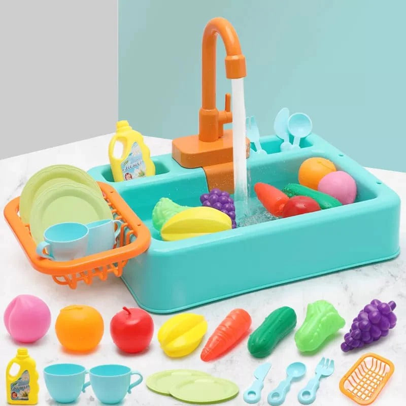 Pretend & Play Realistic Sink Water Kitchen Set