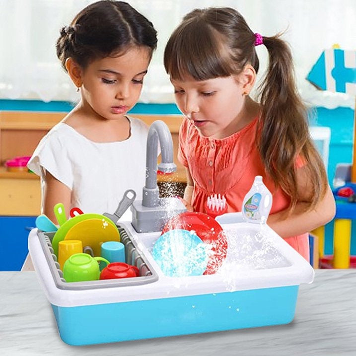 Pretend & Play Realistic Sink Water Kitchen Set