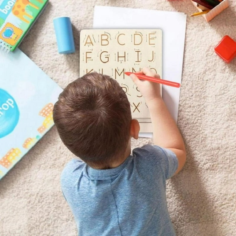 Wooden Double Sided Alphabets Tracing Learning Board