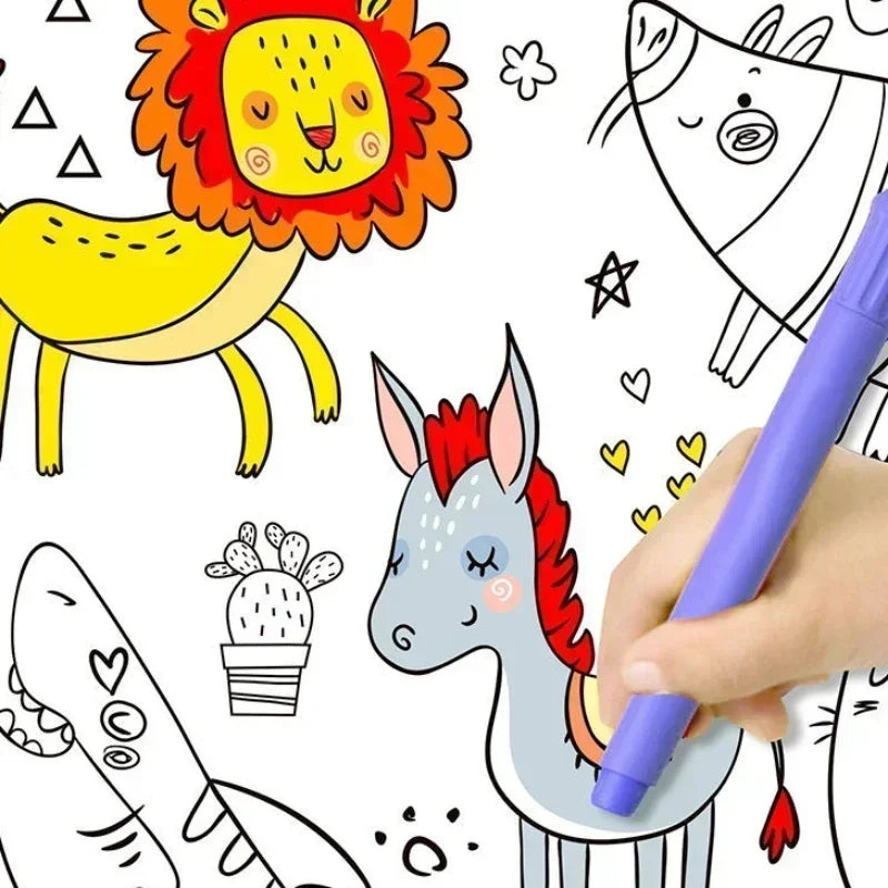 Doodle Art Coloring Activity Jumbo Roll For Kids