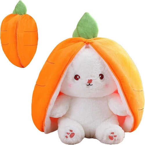 Cute Reversible Stuffed Carrot Floppy Ear Rabbit