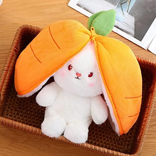 Cute Reversible Stuffed Carrot Floppy Ear Rabbit