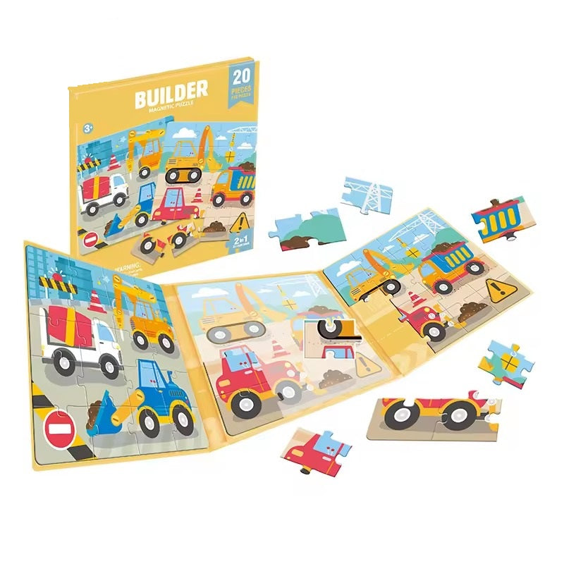 Builder Creative Magnetic Puzzle Book